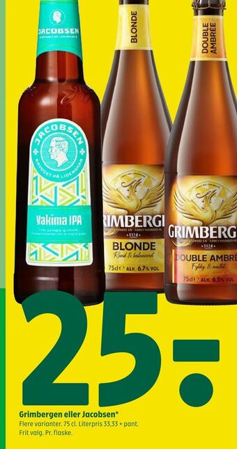 Coop 365 Grimbergen eller Jacobsen tilbud