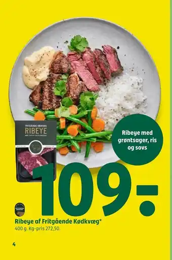Coop 365 Ribeye af Fritgående Kødkvæg tilbud