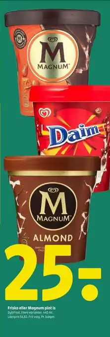 Coop 365 Frisko eller Magnum pint is tilbud