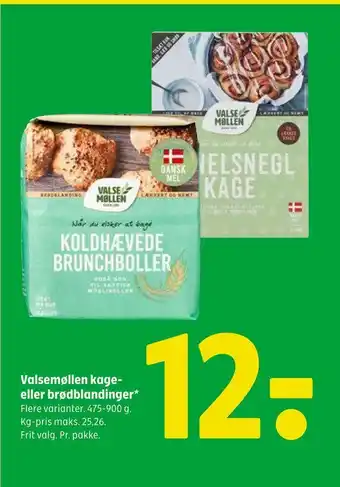 Coop 365 Valsemøllen kageeller brødblandinger tilbud