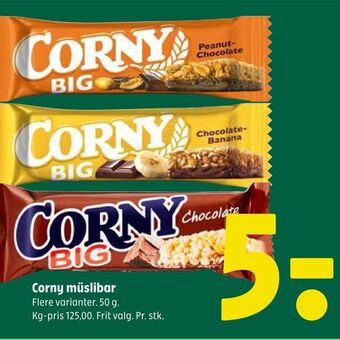 Coop 365 Corny müslibar tilbud