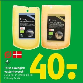 Coop 365 Thise økologisk vesterhavsost tilbud