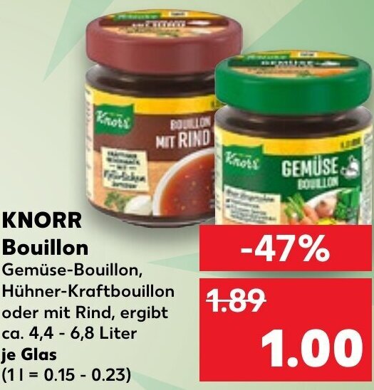 Knorr Bouillon 4.46.8 L tilbud hos Kaufland