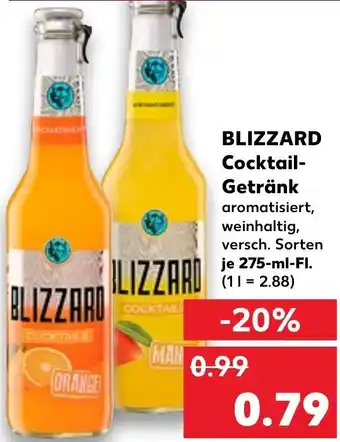 Blizzard Cocktail-Getränk 275 ml