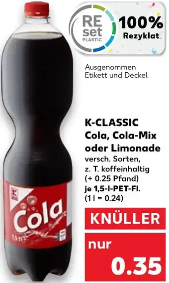 Cola, Cola-Mix oder Limonade 1,5 l