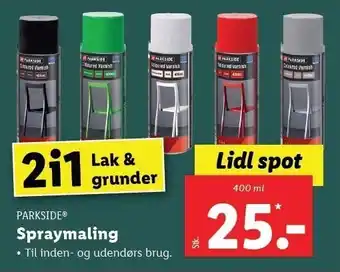 Lidl Spraymaling tilbud