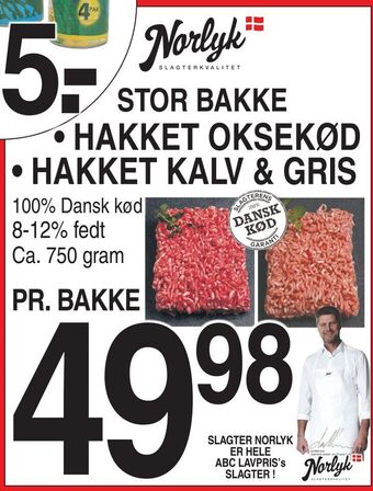 ABC Lavpris Hakket oksekød • hakket kalv & gris tilbud