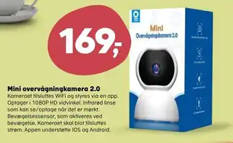Kvickly Mini overvågningkamera 2,0 tilbud