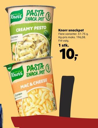 Kvickly Knorr snackpot tilbud