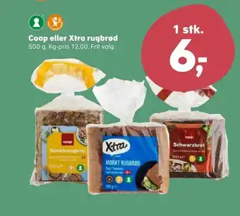 Kvickly Coop eller Xtra rugbrød tilbud