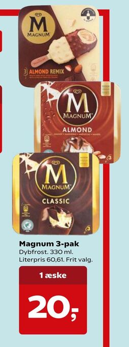 Kvickly Magnum 3-pak tilbud