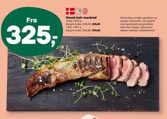 Kvickly Dansk kalv mørbrad tilbud