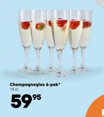 Kvickly Champagneglas 6-pak tilbud