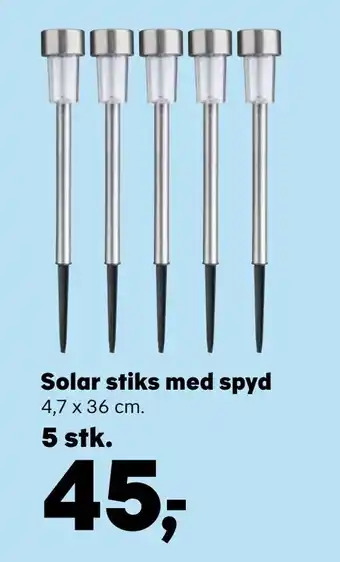 Kvickly Solar stiks med spyd tilbud