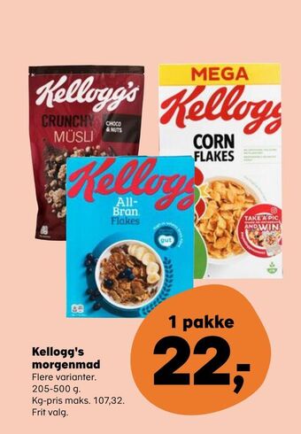SuperBrugsen Kellogg's morgenmad tilbud