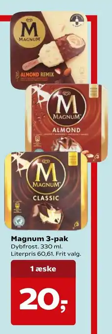 SuperBrugsen Magnum 3-pak tilbud