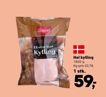 SuperBrugsen Hel kylling tilbud
