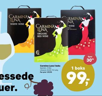 SuperBrugsen Carmina Luna i boks tilbud