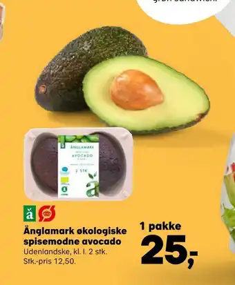 SuperBrugsen Änglamark økologiske spisemodne avocado tilbud