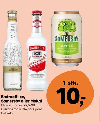 SuperBrugsen Smirnoff Ice, Somersby eller Mokai tilbud