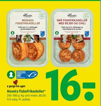 Coop 365 Havets fiskefrikadeller tilbud