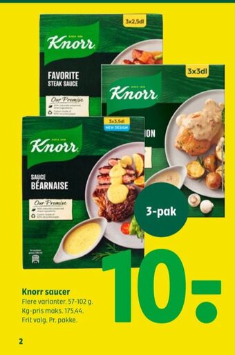 Coop 365 Knorr sauce pulver tilbud