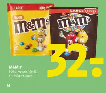M&ms chokoladepastiller peanut