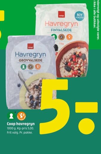 Coop 365 Coop havregryn tilbud