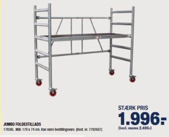 Stark Jumbo Foldestillads tilbud