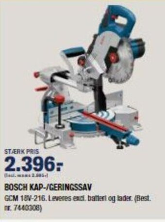 Bosch Kap-/Geringssav