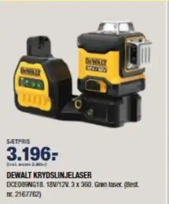 Stark Dewalt Krydslinjelaser tilbud