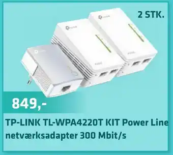LabTech Data TP-LINK TL-WPA4220T KIT Power Line tilbud