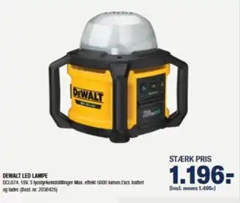 Stark Dewalt Led Lampe tilbud