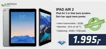 LabTech Data Ipad air 2 tilbud