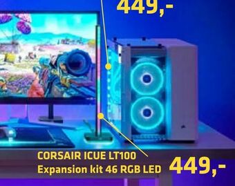 LabTech Data CORSAIR ICUE LT100 Expansion kit 46 RGB LED tilbud