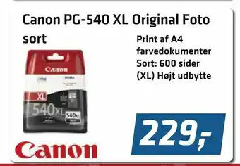 Canon PG-540 XL Original Foto sort