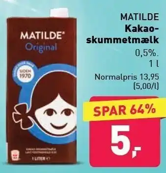 ALDI Mathilde Skummetmælk tilbud