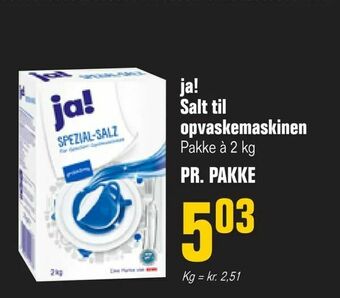 Otto Duborg ja! Salt til opvaskemaskinen tilbud