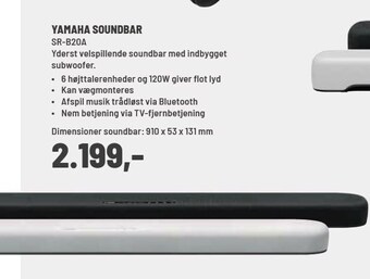 Panasonic Center Yamaha soundbar tilbud