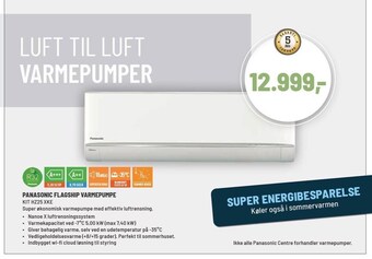 Panasonic Center Panasonic flagship varmepumpe tilbud