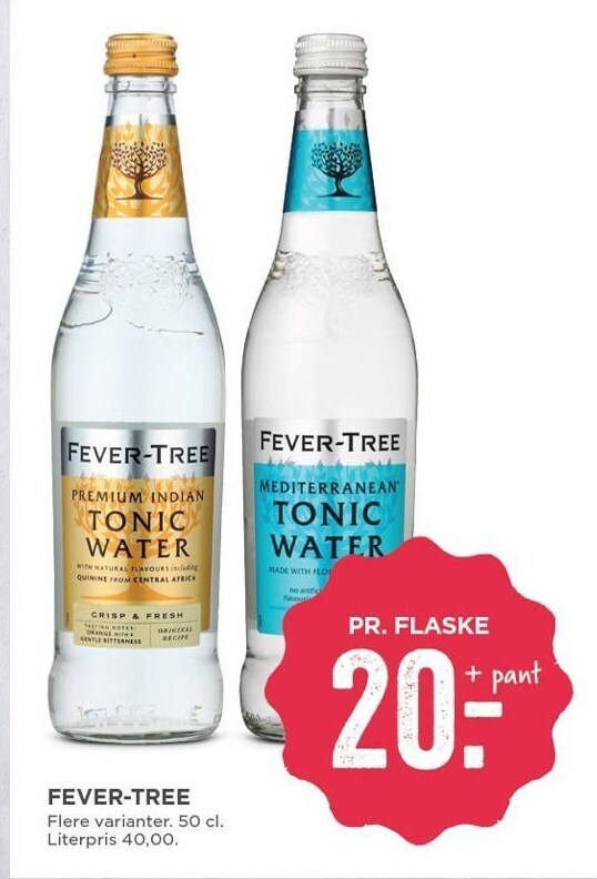 FeverTree tilbud hos MENY