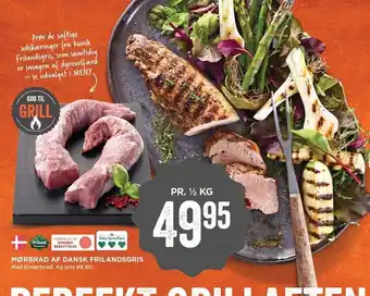 MENY Mørbrad af dansk frilandsgris pr ½ kg tilbud