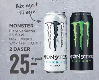 MENY Monster 2 ds tilbud