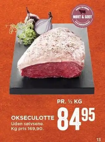 MENY Okseculotte pr ½ kg tilbud