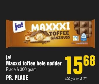 Otto Duborg ja! Maxxxi toffee hele nødder tilbud