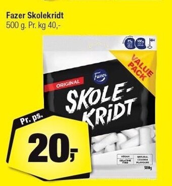 Calle Fazer skolekridt tilbud