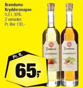 Calle Brøndums kryddersnapse tilbud