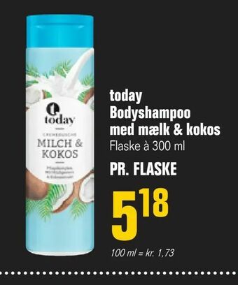 Otto Duborg today Bodyshampoo med mælk & kokos tilbud