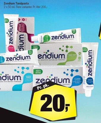 Calle Zendium tandpasta tilbud