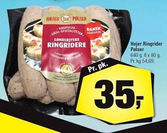 Calle Højer Ringrider Pølser tilbud